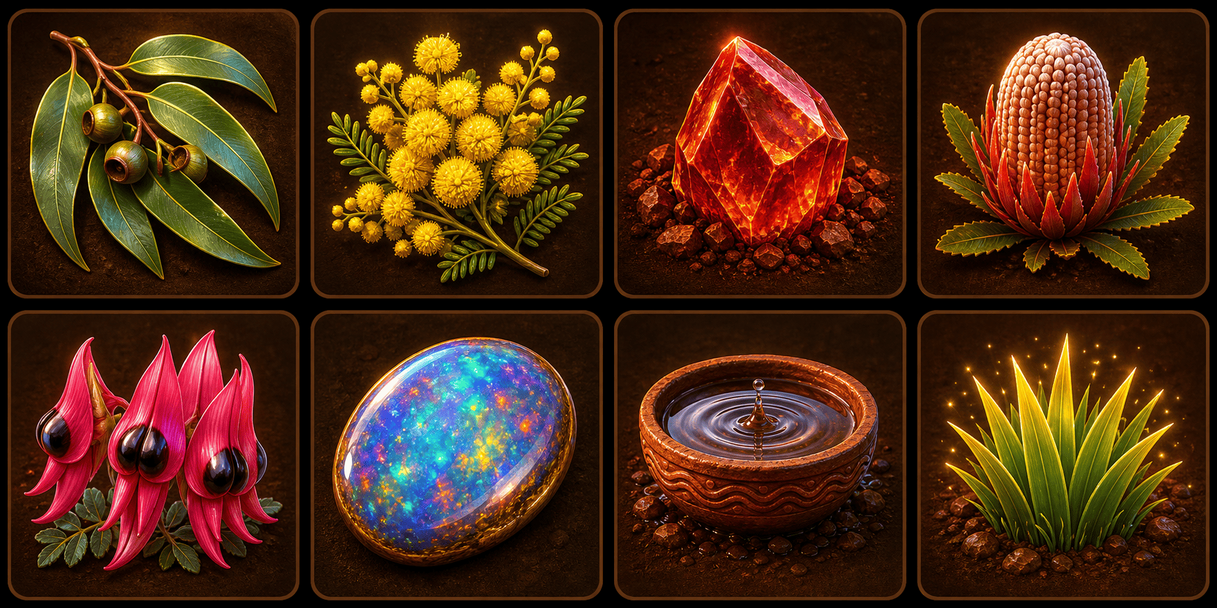 Outback Bloom Reels symbol artwork
