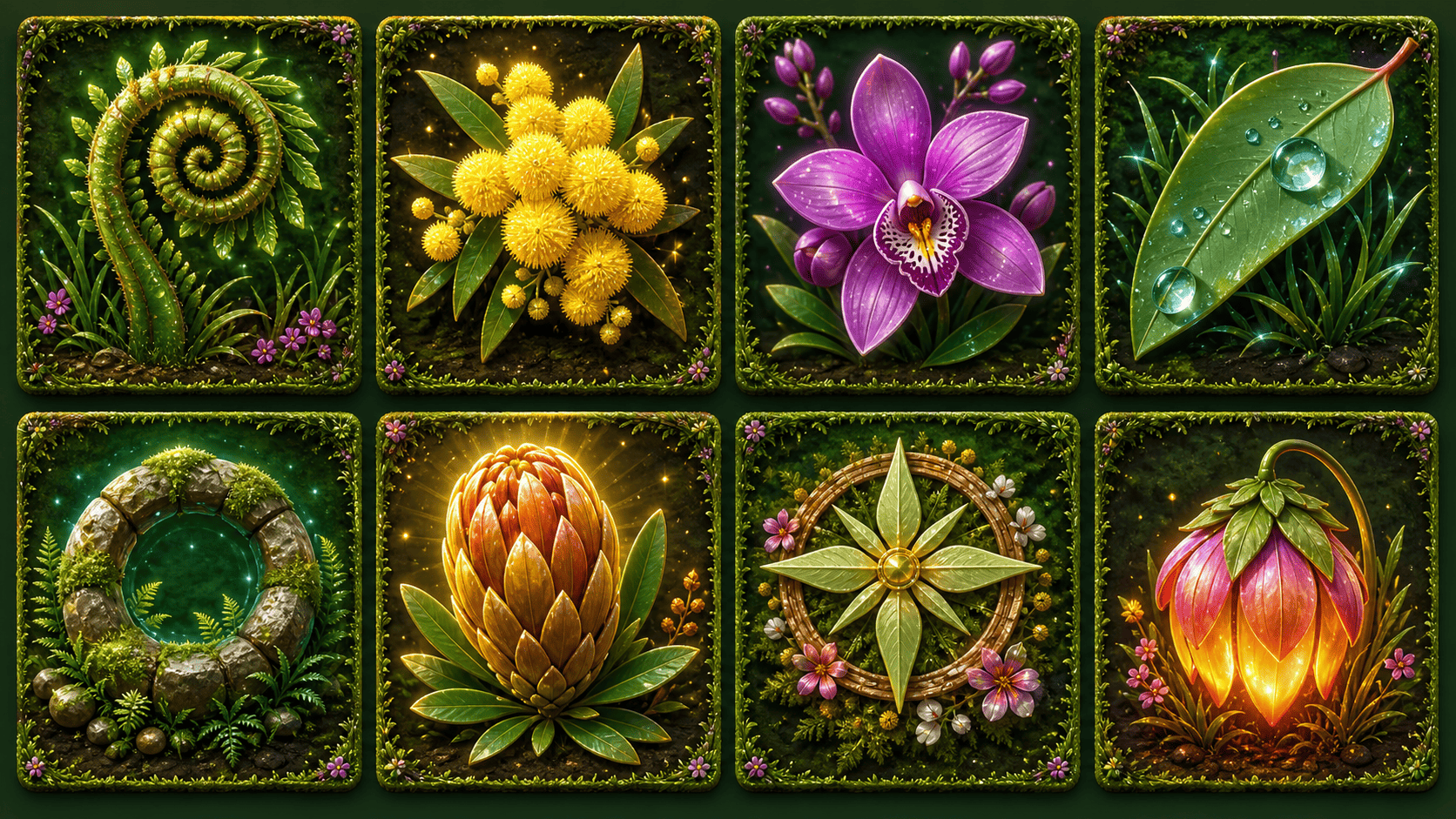 Wattle Wind Garden symbol artwork